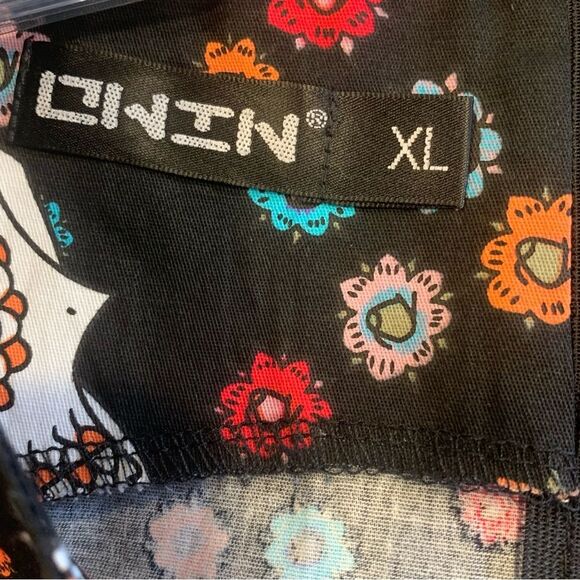 Day of the Dead Dia De Los Muertos Print Fit and Flare Dress Size XL - Picture 7 of 11